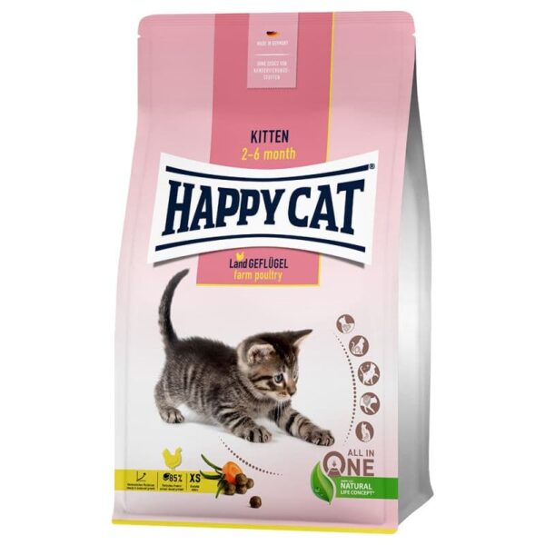 Happy Cat Kitten Land Geflugel 2-6 months 1.3kg